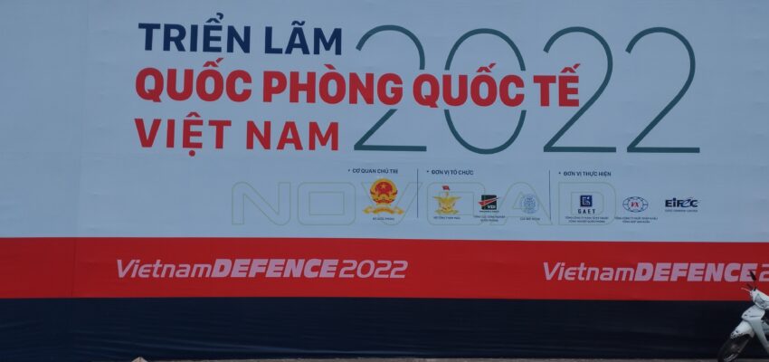 Màn hình led trong suốt tại triển lãm Quốc Phòng Quốc Tế tại Hà Nội